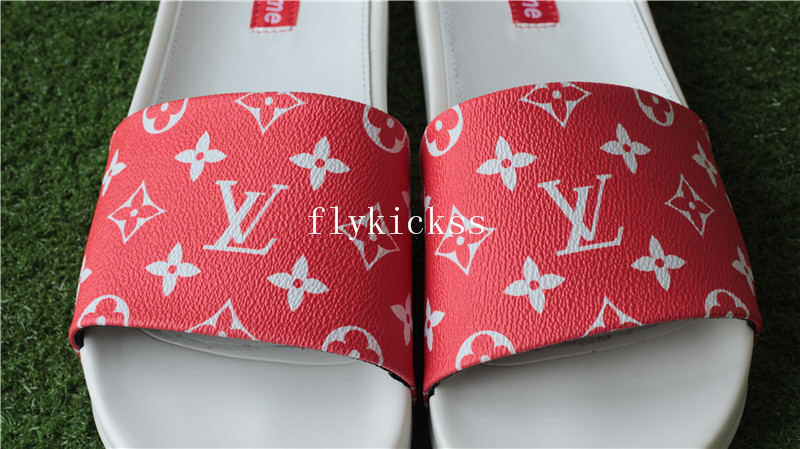 LVS Supemre Slipper White Red